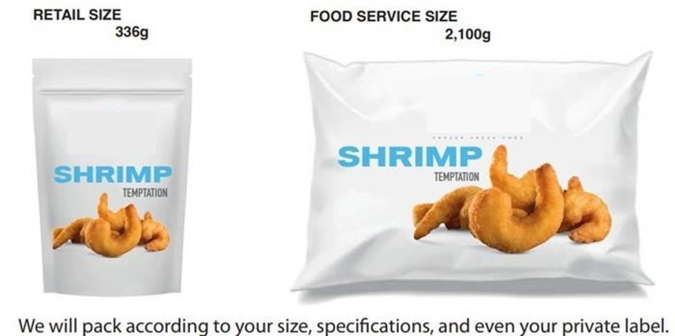 frozen shrimp inovative product